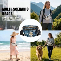 Sac banane personnalisé à imprimé tortue de mer hawaïenne pour femmes, idéal pour le shopping, les voyages, le quotidien et les programmes d'étiquetage privé