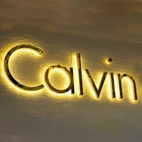 Letrero LED Personalizado 3D con Retroiluminación, de Acero Inoxidable Dorado o Plateado, con Halo, para Oficina Corporativa, Tienda de Lujo, Sala de Exhibición, Logotipo de Marca