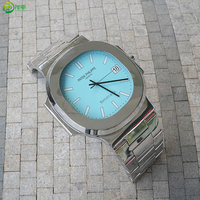 Reloj Moderno con Forma de Reloj Europeo, Reloj de Acero Inoxidable con Pulido de Superficie Personalizado de 1M, Escultura de Reloj con Colores Personalizables