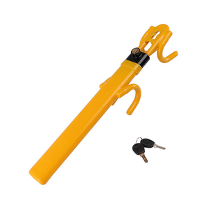 Dispositif de <span class=keywords><strong>voiture</strong></span> personnalisé portable double tube double crochet guidon antivol pince de verrouillage du volant - Product Image 1