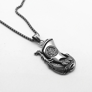 Colgante Luna Estilo Punk, Collar con Colgante de Dragón y Luna Creciente de Acero de Titanio para Hombres y Mujeres, Uso Diario, Venta al por Mayor - Product Image 4