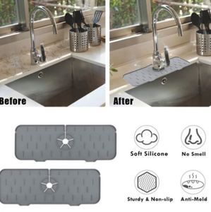 Protector de Silicona de Grado Alimenticio Antisalpicaduras y Tapete para Grifo de Fregadero en Oferta - Product Image 2