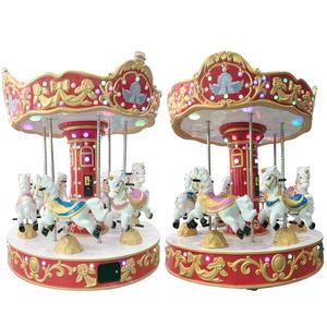 Pusat Permainan anak-anak yang dioperasikan koin <span class=keywords><strong>3</strong></span> kursi mesin korsel kuda Mini untuk permainan anak-anak untuk hiburan dalam ruangan - Product Image 6