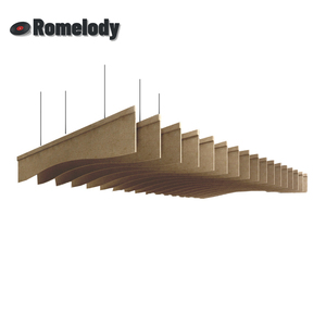 โรงงานอุปทาน<span class=keywords><strong>โด</strong></span>ยตรงที่มีคุณภาพสูงโพลีเอสเตอร์เส้นใยดูดซับเสียงคณะกรรมการคลื่น Condole ด้านบน - Product Image 3
