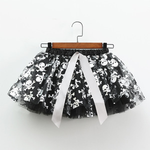 All'ingrosso personalizzabile prestazioni della ragazza di Halloween set stile americano soffice gonna stampata tutù <span class=keywords><strong>pipistrello</strong></span> di zucca per i bambini - Product Image 3