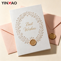 Cartes de vœux personnalisées avec estampage doré, lettres d'invitation pliables sur mesure pour mariage, événement et célébration de festival