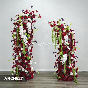 Arco de Boda DKB, Decoración con Rosas Artificiales de Seda y Delphinium, Tamaño y Color Personalizables, Ecológico, Hecho a Mano - Product Image 3