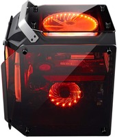 Boîtier d'ordinateur de jeu ATX ZeroMaster Full Tower en alliage d'aluminium avec ventilateurs de refroidissement et refroidissement par eau, verre trempé pour les joueurs de PC