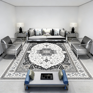 Tapis tissé en relief imprimé en 3D antidérapant pour restaurant - Product Image 1