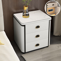 Table de chevet intelligente sans fil avec lecteur d'empreintes digitales, prix d'usine, mobilier de luxe pour chambre à coucher et salle de bain, sur mesure