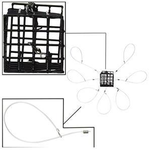 In acciaio inox 6 o 7 loop granchio rullante gabbia esca - Product Image 4