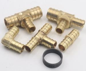 Conector Deslizante de Cobre Mecanizado CNC de Alta Precisión, Conector de Tres Vías para Tubería Doble PEX - Product Image 3