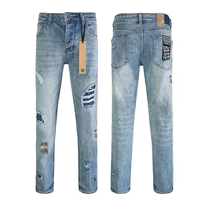 Jeans Ksubi de Luxe de Haute Qualité pour Hommes – Marque de Créateur, Style Hip Hop, Denim Extensible Déchiré, Streetwear - Product Image 4