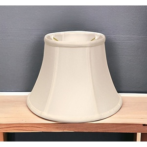 HMS 12 \ "bianco tamburo Monay Shantung paralume in PVC tessuto moderno antico vittoriano minimalista per interni cornice a cono di illuminazione - Product Image 2