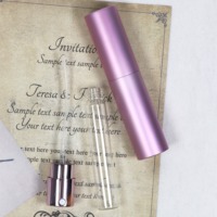 Parfum de voyage et mini-parfums, flacon de parfum de luxe en aluminium de qualité supérieure, vaporisateur, volume 8 ml 10 ml