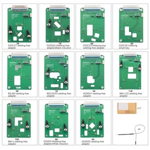Adattatori a morsetto KEYDIY 2026, set da 11 pezzi, compatibili con <span class=keywords><strong>KD</strong></span>-X4, <span class=keywords><strong>KD</strong></span> MAX e altri dispositivi, supporto per uso permanente gratuito - Product Image 3