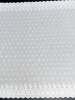 Tissu en coton blanc brodé ZSY Fashion 100 % coton avec motif brodé, accessoire tissé respirant pour filles