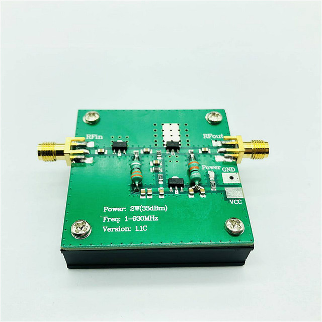 Rf broadband power amplifier 1--930MHz, 2.0W signal repeater for hackrf one