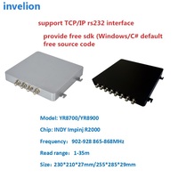 Solution de système de chronométrage de course RFID UHF 4 ports avec lecteur RFID UHF à puce Impinj R2000 pour la lecture de plusieurs balises en cyclisme et course à pied