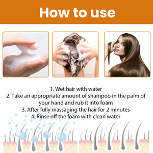 EELHOE Riz Dense Deep Clean Épais Hydratant Racine <span class=keywords><strong>Solide</strong></span> Soin des Cheveux Shampooing - Product Image 5