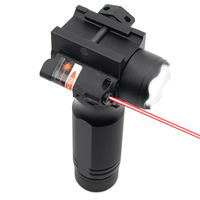 Lampe torche de chasse à activation rapide, haute puissance, 1000 lumens, 10x LED, avec laser rouge, rechargeable, en aluminium, IPX-6