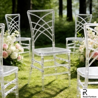 Nouvelle arrivée, chaise en résine transparente de style caméléon, démontable, pour mariage, événement