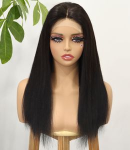 Compre artículos a granel para reventa Grado 12A Hueso recto 250% Densidad Peluca de cabello humano recto 4x4 Encaje Frontal Hueso Pelucas de cabello liso - Product Image 2