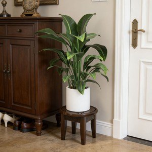 Mini Soporte para Plantas de Balcón, Estilo Chino Clásico Tallado, Estante para Plantas Verdes de Interior para Sala de Estar - Product Image 2