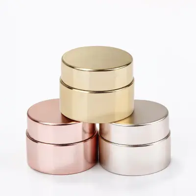 Heiß verkaufte 5g UV-Beschichtung Gold/Silber Kunststoff Cream Cosmetics Jar