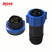 Connecteur mâle/femelle en nylon M25 3 broches 50A 300V IP67 étanche, prise d'alimentation industrielle robuste pour système d'énergie solaire