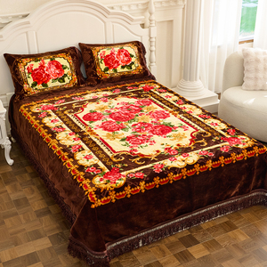 Coperta in Stile Coreano Personalizzabile con Nome, Calda Coperta Invernale Stampata in Visone, Set da 4 Pezzi <span class=keywords><strong>per</strong></span> <span class=keywords><strong>Letto</strong></span> <span class=keywords><strong>Matrimoniale</strong></span> - Product Image 2