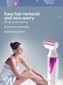 MARSKE Depiladora Eléctrica Profesional 5 en 1 para Mujer, Disco Giratorio, Recargable por USB/Batería, 45 Minutos de Autonomía, Color Rosa, Lavable, para Uso Doméstico - Product Image 5