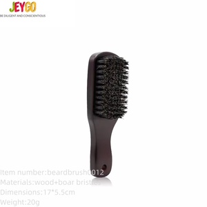 <span class=keywords><strong>Brosse</strong></span> faciale en poils de porc noir pur, alternative au pinceau de rasage en bois profilé, <span class=keywords><strong>brosse</strong></span> de nettoyage portable et écologique pour le toilettage - Product Image 1