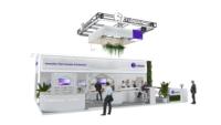 Messestand-Display, Blau-Themen-Standdesign mit TV und Lagerraum, Ideal für Professionelle Fachmessen in Europa