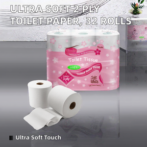 Papier toilette jetable Npp de bonne qualité, ultra doux, 2 plis, en pâte de bois vierge, rouleau standard, 32 rouleaux, modèle OEM - Product Image 2