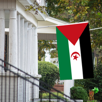 Vente en gros 3x5ft La République arabe sahraouie démocratique drapeaux polyester Personnaliser toutes les nations expédition rapide Fournisseur fiable