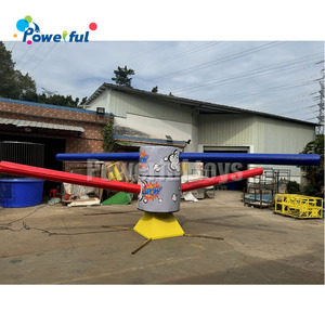 Máquina de Obstáculos Inflable de Doble Brazo con Plataforma Giratoria Wipeout Sweeper en Venta - Product Image 5