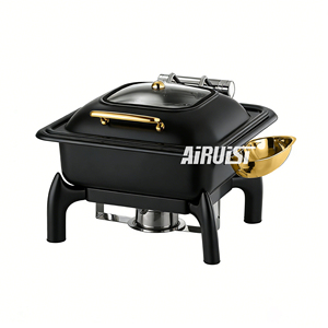 <span class=keywords><strong>Olla</strong></span> Eléctrica para Buffet AIRUISI de 6L y 9L, Negra y Dorada, Equipo Hidráulico para Catering, Recipiente para Calentar Comida de Acero <span class=keywords><strong>Inoxidable</strong></span> - Product Image 5