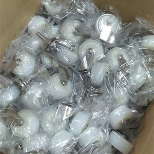 304 Stainless Steel <span class=keywords><strong>1</strong></span>.5 zoll <span class=keywords><strong>2</strong></span> zoll Small Threaded stem Universal Nylon <span class=keywords><strong>Wheel</strong></span> <span class=keywords><strong>Caster</strong></span> mit Brake - Product Image 4