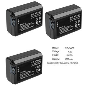 Batterie pour appareil photo rechargeable NP-FW50 NP FW50 pour <span class=keywords><strong>Sony</strong></span> A6000 A6400 A6300 <span class=keywords><strong>A6500</strong></span> A7 A7II A7RII A7SII A7S A7S2 A7R Batterie pour appareil photo - Product Image 2
