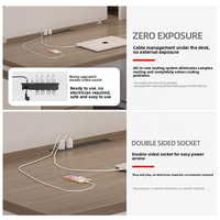 Bureau d'angle compact avec panneau de confidentialité surélevé et organisation pratique pour le bureau