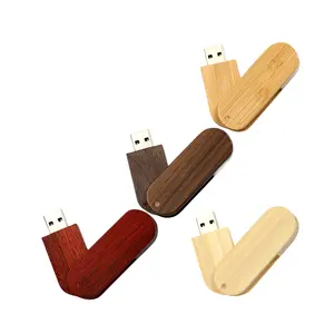 Großhandel benutzer definierte Logo Holz USB-Flash-Laufwerk mit 2GB 8GB hochwertige Bambus USB für Geschäfts geschenk