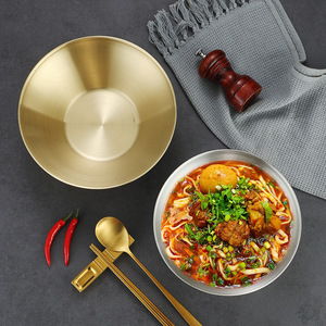 Conical Bowl 304 Stainless Steel Stackable Gold Hotel Use - Product Image 2