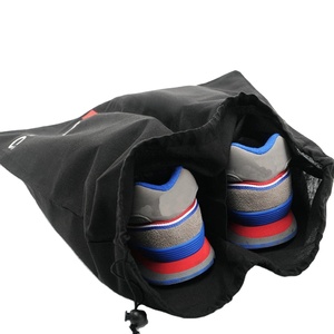 Sac à chaussures en toile de coton avec logo personnalisé - Product Image 1