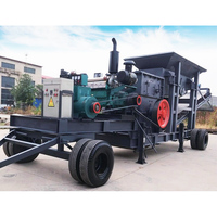 Vente chaude Petite mini-machine de concassage de pierres mobiles à moteur diesel Petite concasseur à mâchoires portable