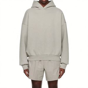 Unisex High Quality Heavyweight Cotton Pullover Hooded Sweatshirts Fleece Hoodies Tracksuits for Autumn Streetwear - Product Image 1