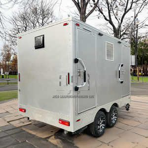 Toilette mobile en acier portable de luxe petit WC VIP pour usage extérieur salle de bain toilettes remorques à vendre - Product Image 1