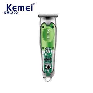 Tondeuses à cheveux <span class=keywords><strong>sans</strong></span> <span class=keywords><strong>fil</strong></span> rechargeables par USB transparentes <span class=keywords><strong>Kemei</strong></span> KM-322 Affichage LED Tondeuses à cheveux électriques professionnelles pour hommes - Product Image 3