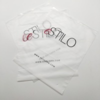 Sac en plastique avec fermeture à glissière pour t-shirt, polissoir d'impression Logo personnalisé, mat/givré biodégradables, petit sac à fermeture éclair pour vêtements transparents avec son propre Logo