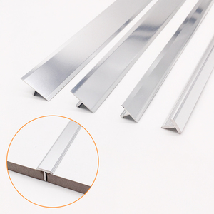 Viền Ngoài Trời Tường Vàng Gạch Gương Tầng Hồ Sơ Chuyển Tiếp Dải Cạnh T Shape Nhôm Tile Trim - Product Image 2